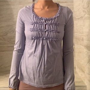 Anthro longsleeve ruffle